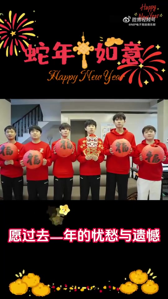 DG视讯官网平台NIP战队新春祝福：新春快乐，蛇年期待无限🎆