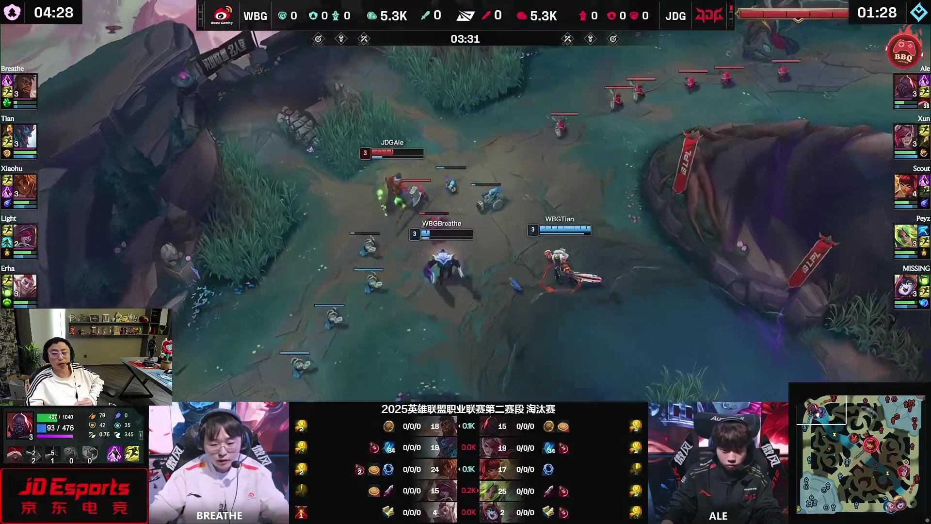 DB电子官网水晶哥看Peyz对位领先5K独木难支输给WBG：死一次家直接没了！